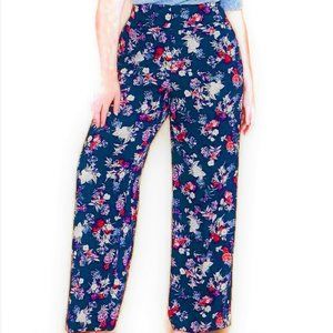 Lane Bryant Allie Floral Wide Leg Pants Stretch 24